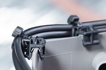 Cable clips for safe cable routing
